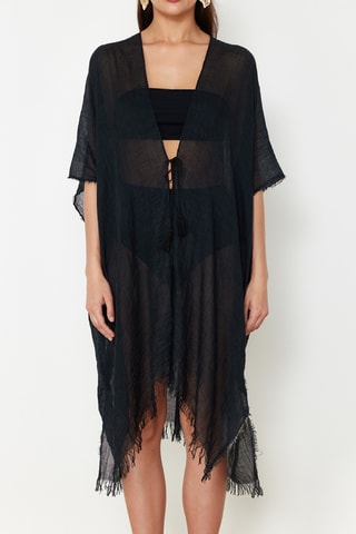 Kimono de playa - Negro