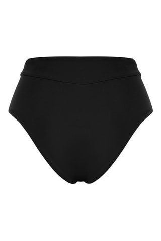 Braga de bikini de talle alto - Negro