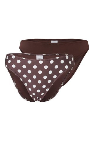 2 bragas de bikini - Marrón