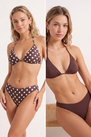 2 bragas de bikini - Marrón