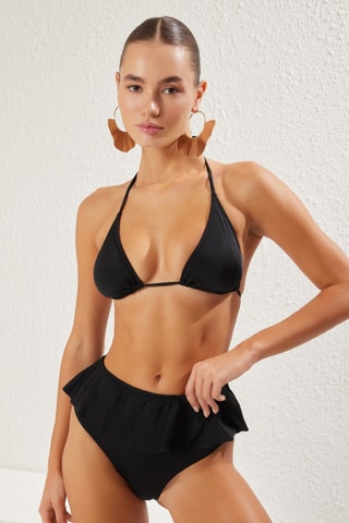 Bikini de talle alto - Negro