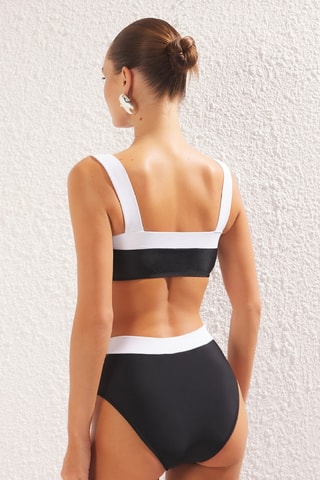 Bikini de talle alto - Negro