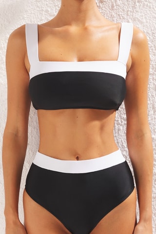 Bikini de talle alto - Negro