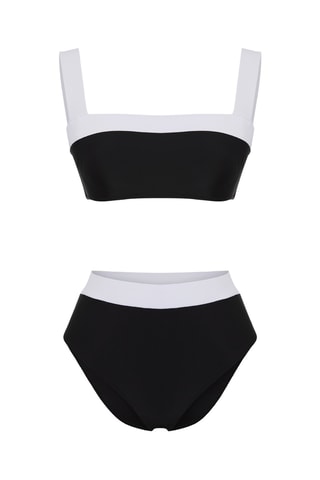 Bikini de talle alto - Negro