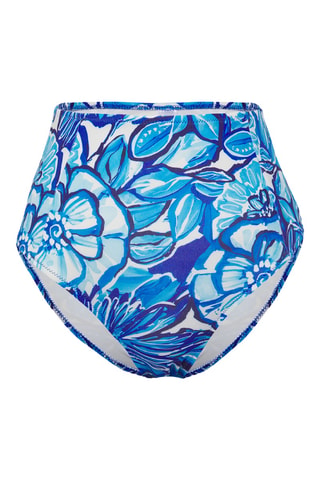 Braga de bikini de talle alto - Azul