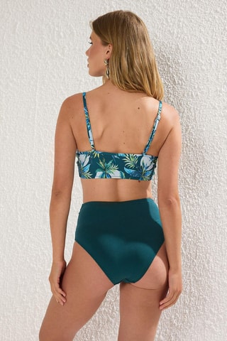 Bikini de talle alto - Verde oscuro