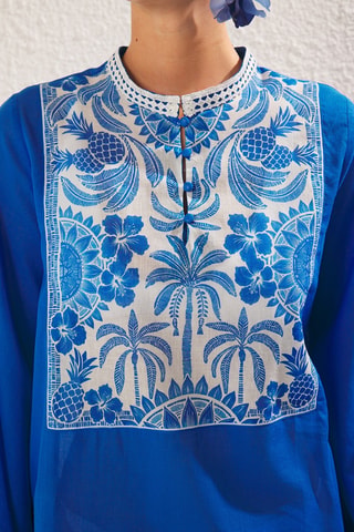 Vestido de playa - Azul rey