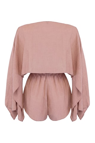Blusa y short de playa - Topo