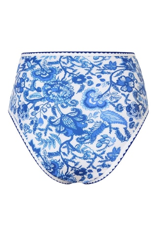 Braga de bikini de talle alto - Azul eléctrico