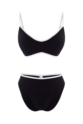 Bikini de talle alto - Negro