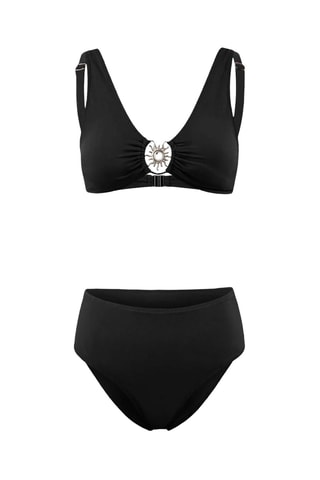 Bikini de talle alto - Negro