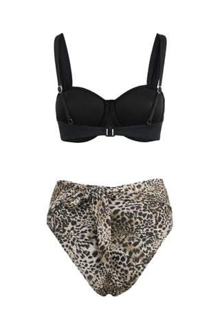 Bikini de talle alto - Negro