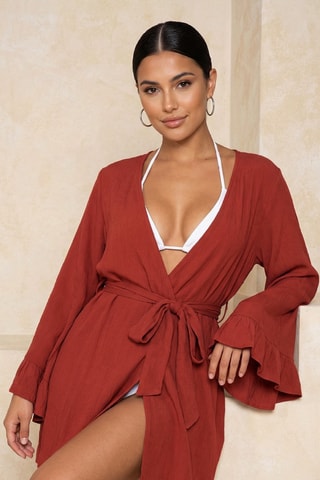 Kimono - Rojo teja