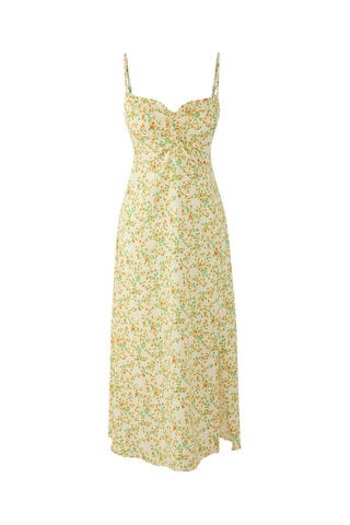 Vestido midi - Amarillo