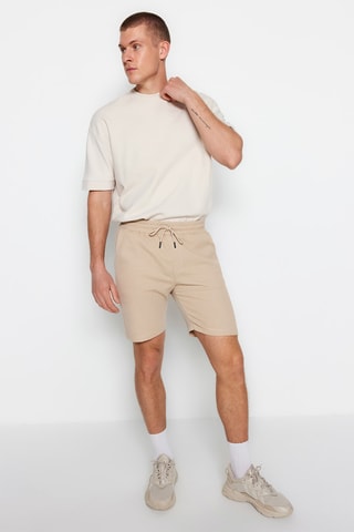 2 shorts - Azul marino y beige