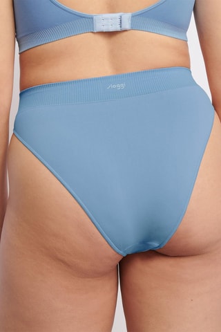 Tanga de cintura subida Ever Infused - Azul-claro