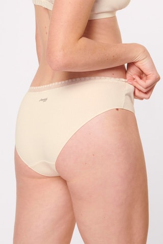 2 shorties GO Ribbed H Hipster - Castanho e cru