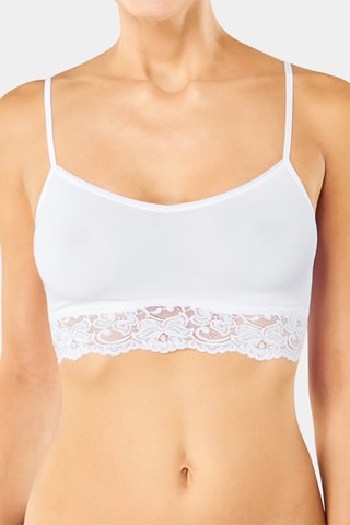Soutien desportivo Romance Bralette Branco - Branco e prateado