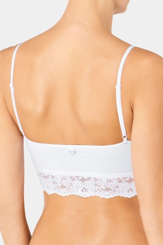 Soutien desportivo Romance Bralette Branco - Branco e prateado