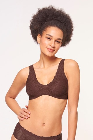 Soutien desportivo Zero Feel Lace - Castanho - Castanho