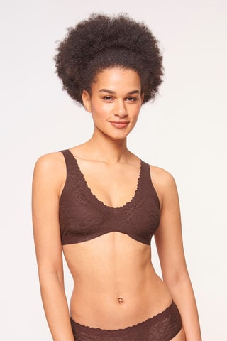 Soutien desportivo Zero Feel Lace - Castanho - Castanho