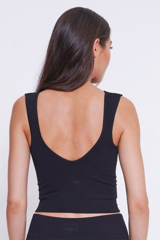 Crop top EVER Infused Aloe - Preto - Preto
