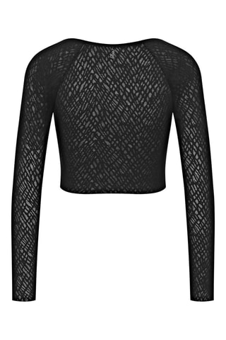 Crop top ZERO Feel Bliss Top Long - Preto - Preto