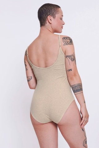 Body Go Ribbed - Bege - Bege