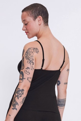 Camisola interior GO Ribbed - Preto - Preto
