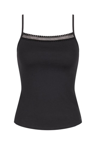 Camisola interior GO Ribbed - Preto - Preto
