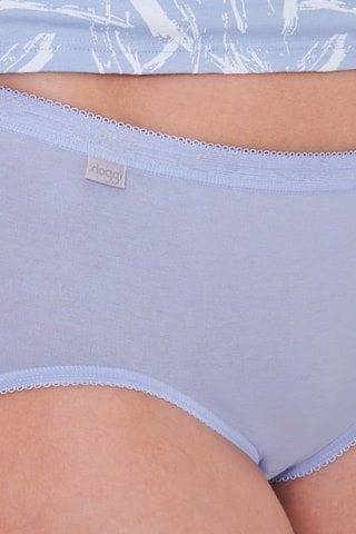 3 cuecas Basic Midi - Azul e branco - Branco e azul
