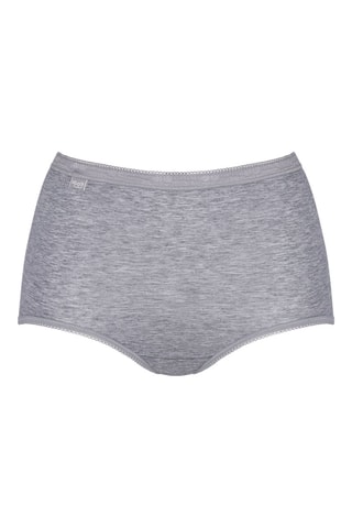 Shorties de cintura subida Basic+ Maxi - Cinzento mesclado - Cinzento