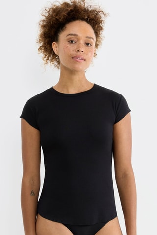 T-shirt GO Ribbed - Preto