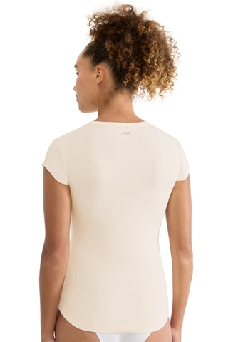 T-shirt GO Ribbed - Bege
