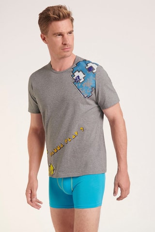 T-shirt Cinzento - Cinzento