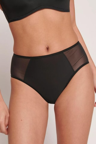 Tanga de cintura subida Soft Adapt P - Preto