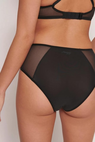 Tanga de cintura subida Soft Adapt P - Preto