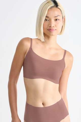 Soutien desportivo push-up Zero Feel - Castanho