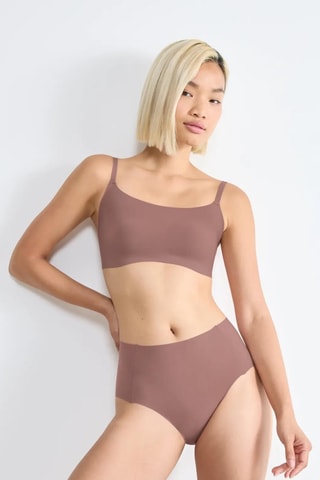 Soutien desportivo push-up Zero Feel - Castanho