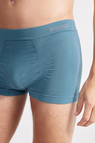2 boxers em algodão biológico GO Smooth - azul-marinho e azul-pato