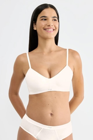 Soutien ampliforma em algodão biológico Ever Ease - Branco
