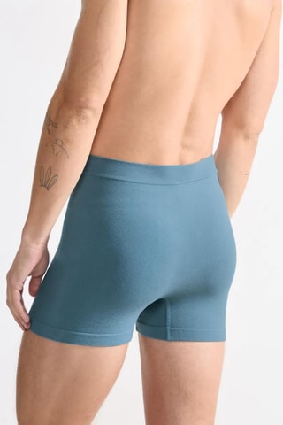 2 boxers compridos em algodão biológico GO Smooth - Azul