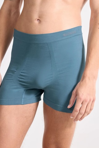 2 boxers compridos em algodão biológico GO Smooth - Azul