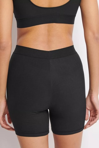 Panties de algodão biológico de cintura subida Ever Ease - Preto