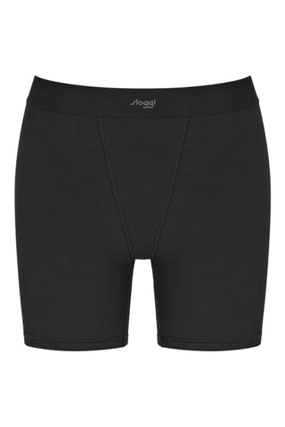 Panties de algodão biológico de cintura subida Ever Ease - Preto