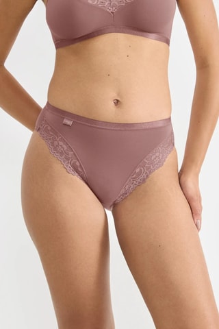 Cueca de cintura alta Romance - Castanho