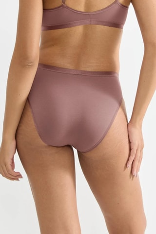 Cueca de cintura alta Romance - Castanho