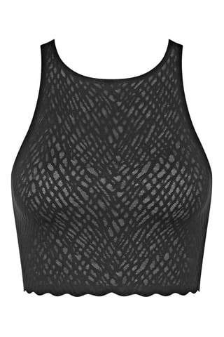 Crop top em renda Zero Feel - Preto