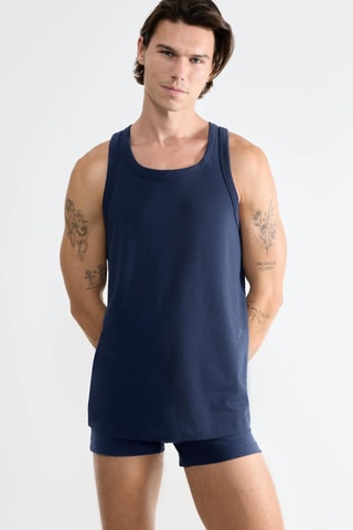 Camisola de alças SLG - Azul-marinho