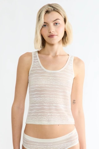 Top de renda Evolve - Branco